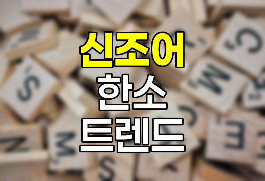 신조어 한소 뜻과 MZ세대 언어 트렌드