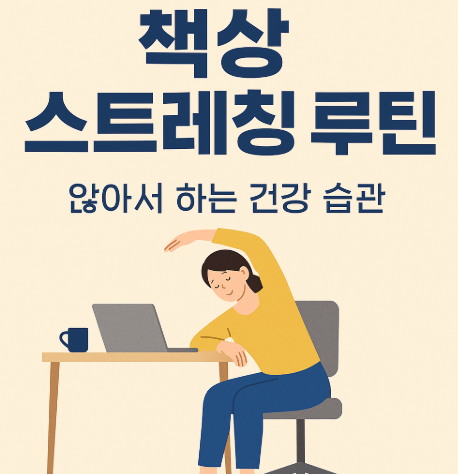 일을 오래 해도 안 지치는 책상 스트레칭 루틴 – 앉아서 하는 건강 습관