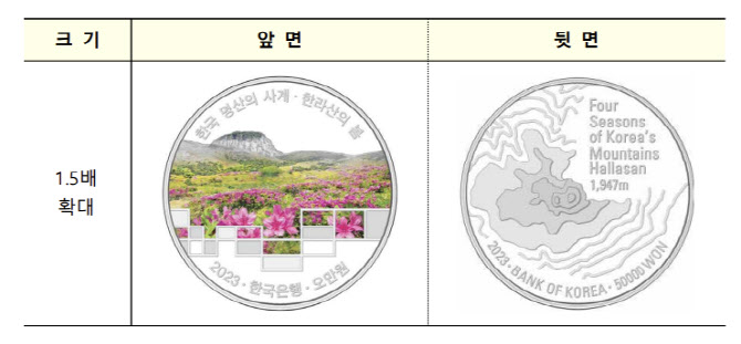 한국 명산의 사계 기념주화 - 한라산의 봄