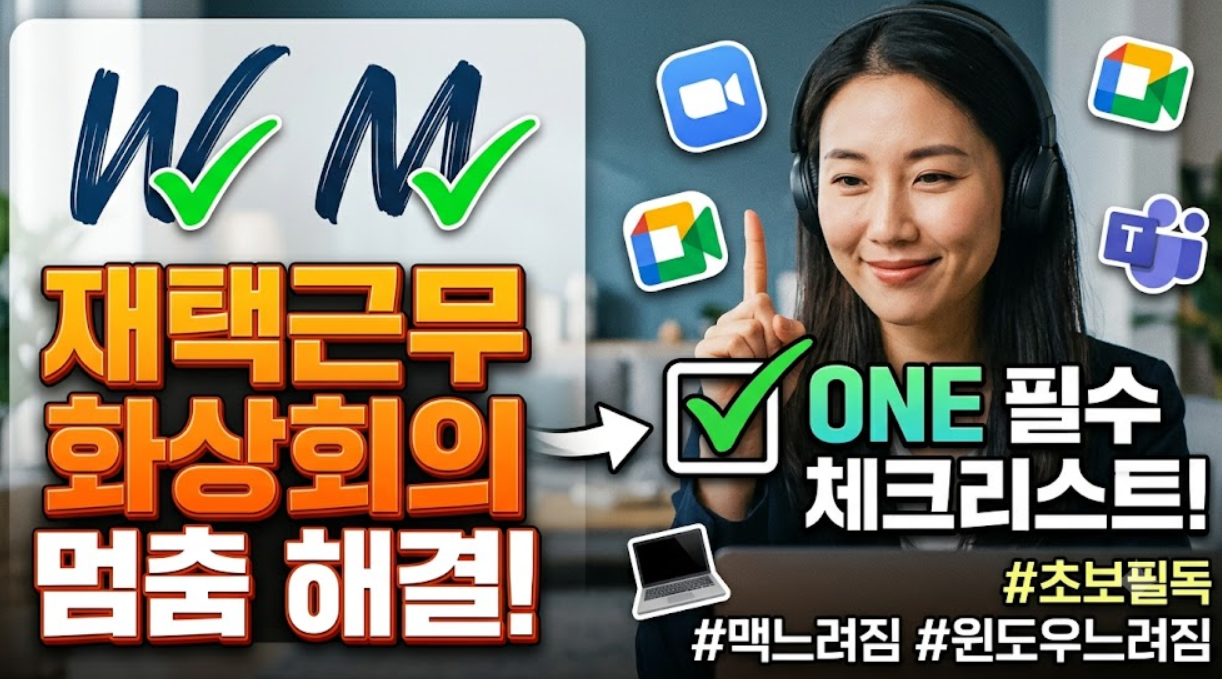재택근무자의 필수 체크리스트