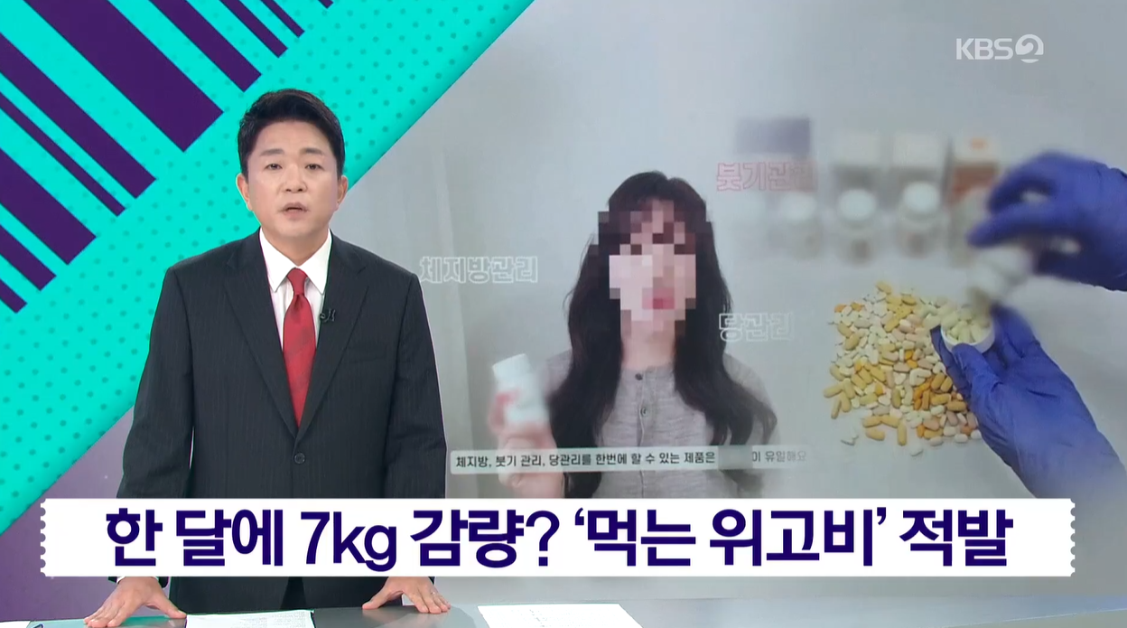 먹는위고비 일반식품 허위다이어트광고 과대광고 검찰송치 다이어트보조제 비만치료 식약처