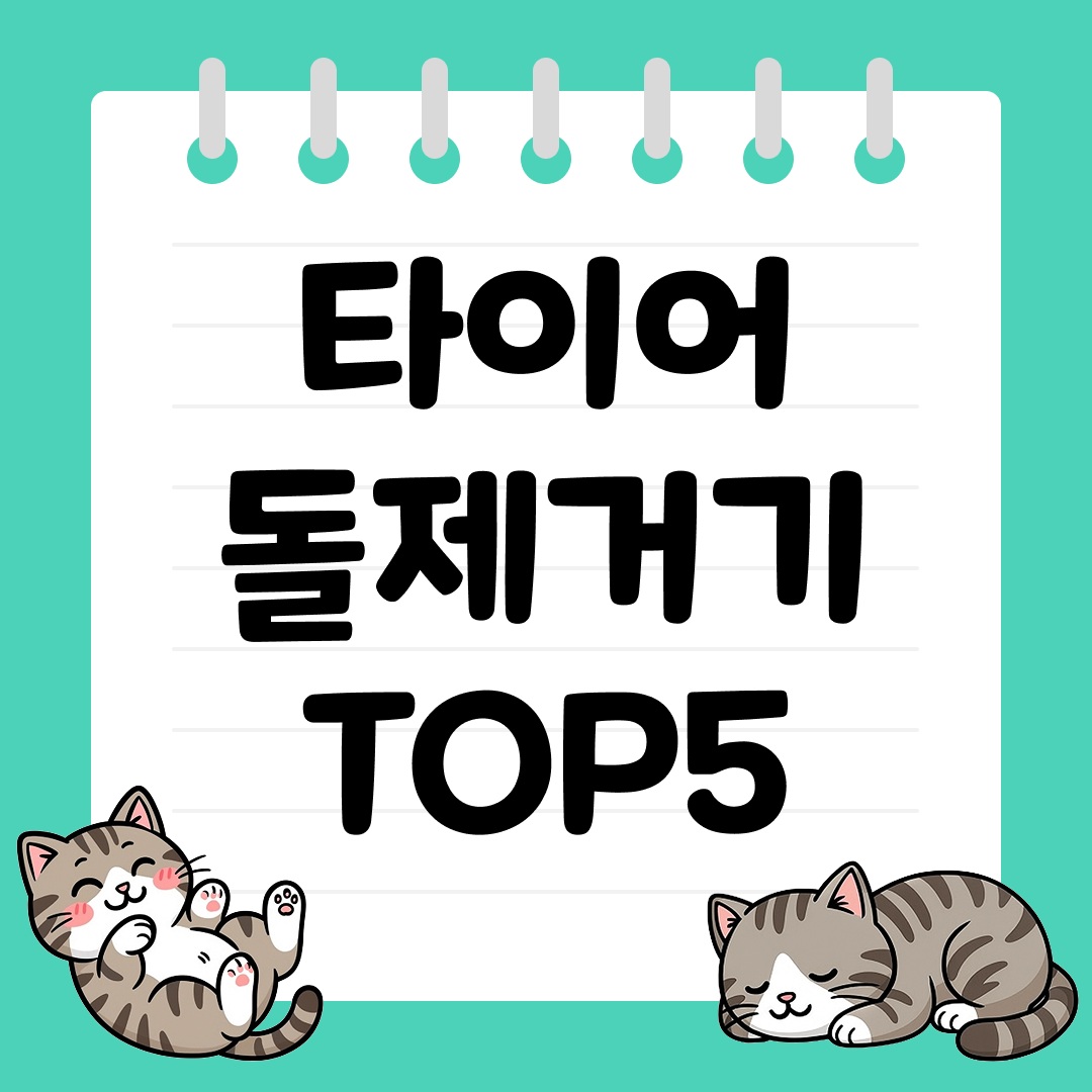 타이어 손상 예방에 도움 되는 타이어 돌제거기 추천 순위 TOP5