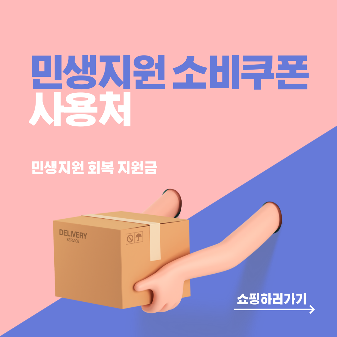 민생회복 소비쿠폰 사용처