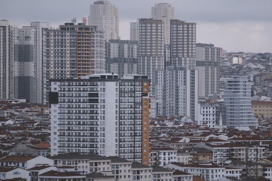 수많은 아파트 사진