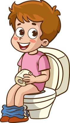 화장실에서-용변을-보고-화장지를-들고있는-모습