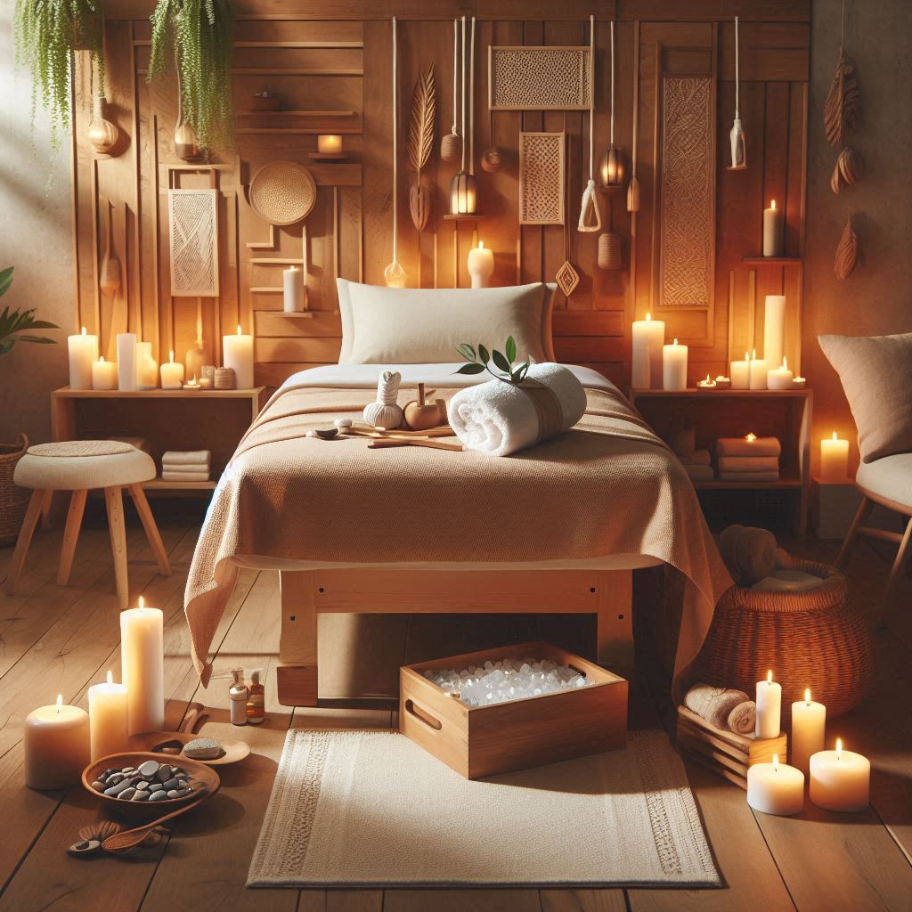 피부,체형관리 샵 배경