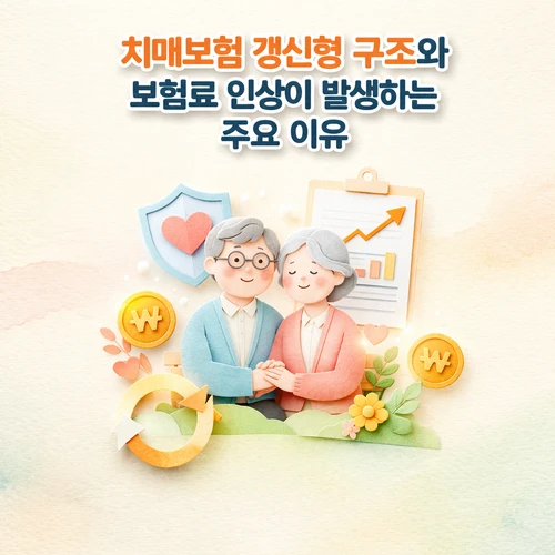 치매보험 갱신형 구조와 보험료 인상이 발생하는 주요 이유 썸네일