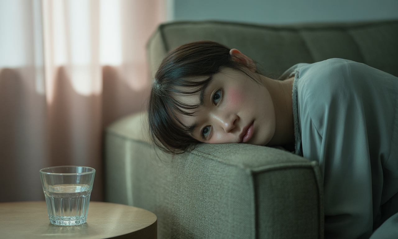 류마티스관절염-자가진단-쇼파에-기대고있는-사람