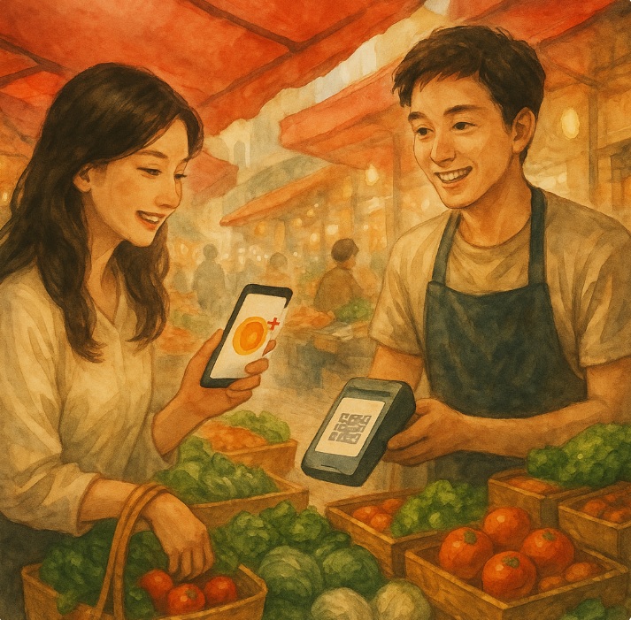 전통시장 고객관리 혁신 일환의 포인트 적립 관련 이미지