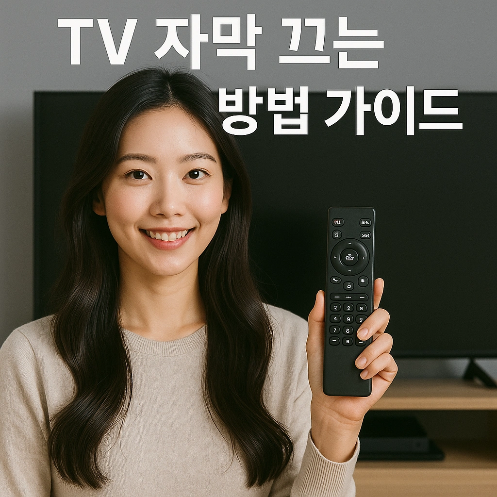 TV 자막 끄는 방법 가이드