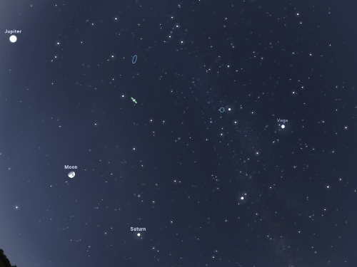 별자리 위치 확인