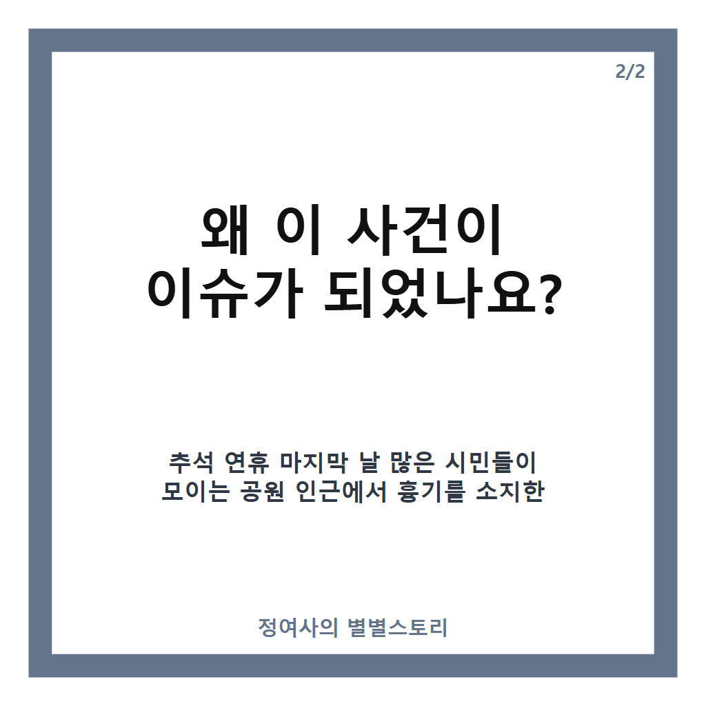 양화한강공원 흉기위협 사건 정리와 경찰 대응 현황 안내 카드뉴스 3