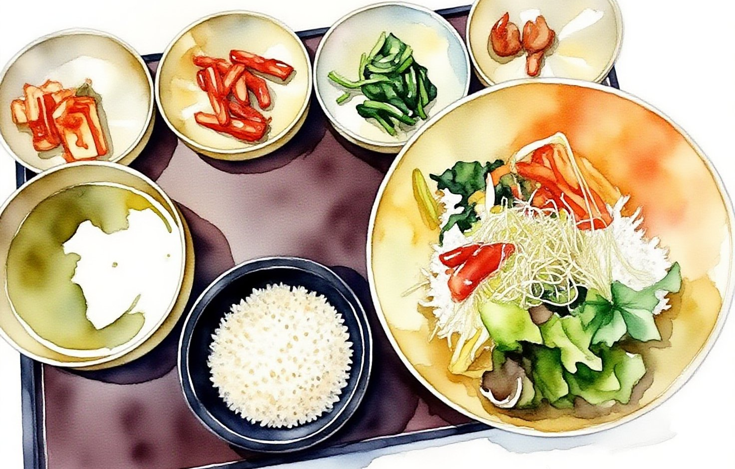 사천휴게소의 건강식 메뉴 새싹힐링비빔밥 정식