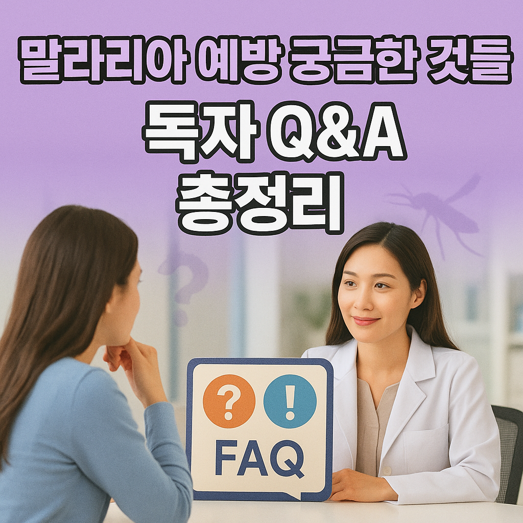 말라리아 예방 궁금한 것들! 독자 Q&A 총정리
