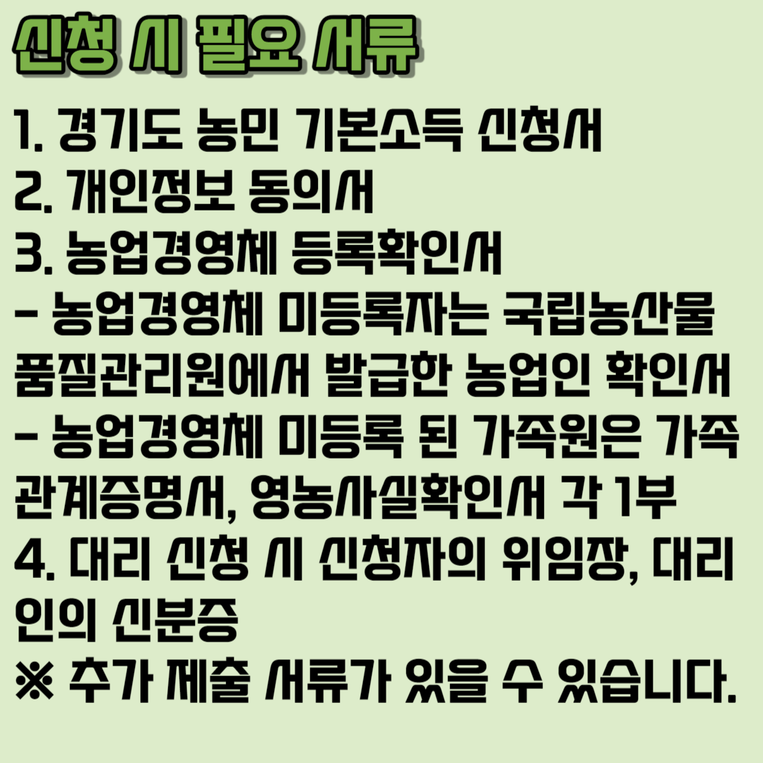 2023 경기도 농민 기본소득