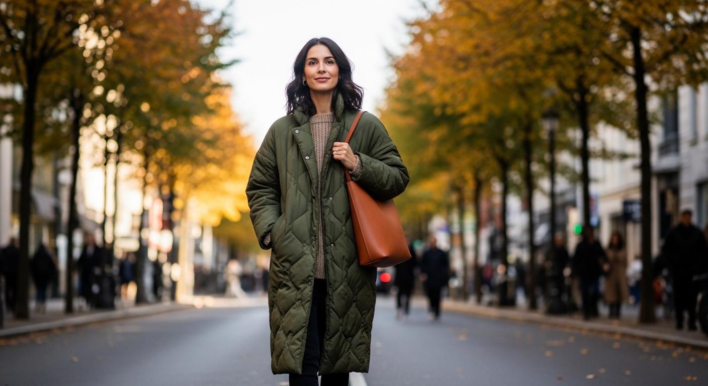 여성패딩롱코트