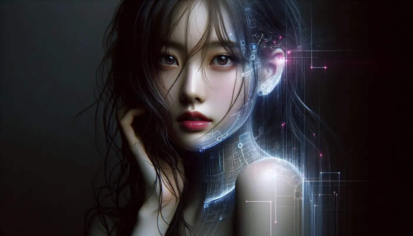 깃허브-사용법을-왈용하는-여성의-모습