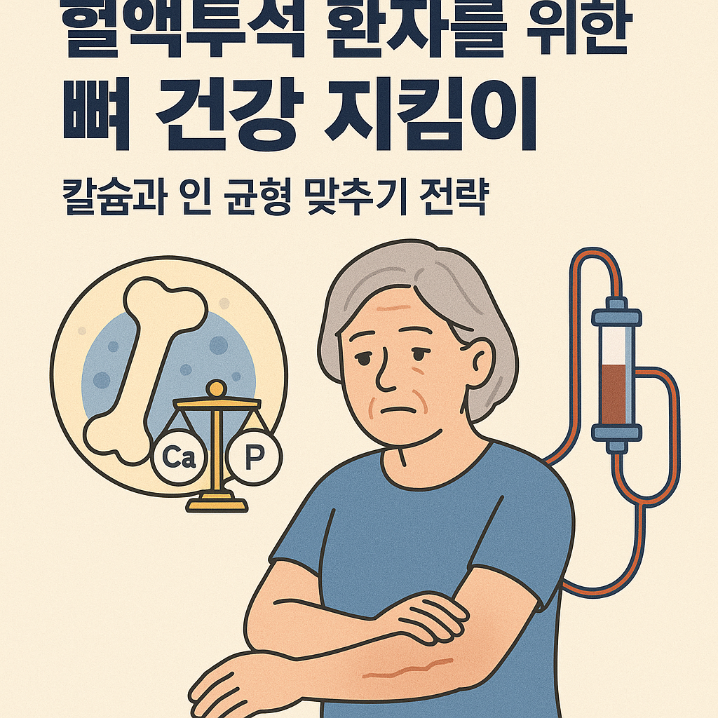 혈액투석 환자를 위한 뼈 건강 지킴이: 칼슘과 인 균형 맞추기 전략