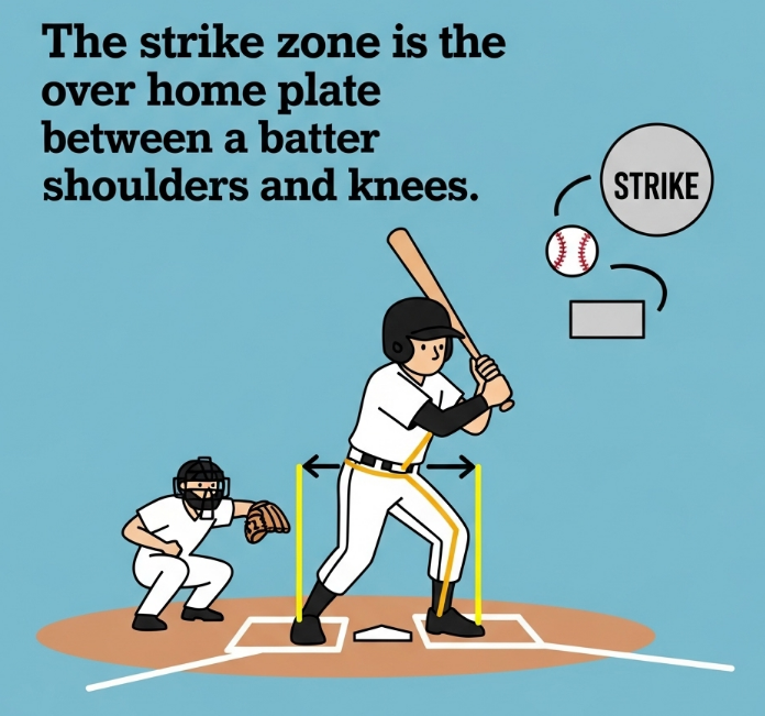 스트라이크존 예시 설명 이미지