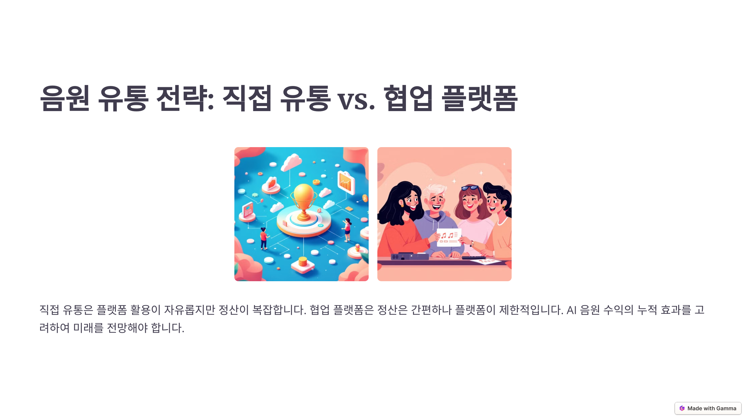 음원유통전략
