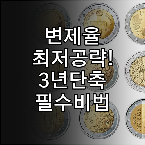 개인회생 변제율 산정 방식과 3년 단..