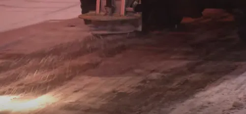 제설차 염화칼슘 뿌렸을 때 문제점