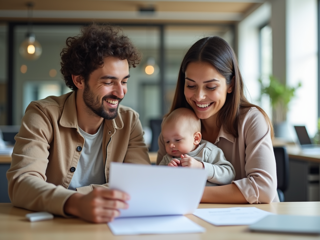 육아휴직 급여를 신청하는 모습