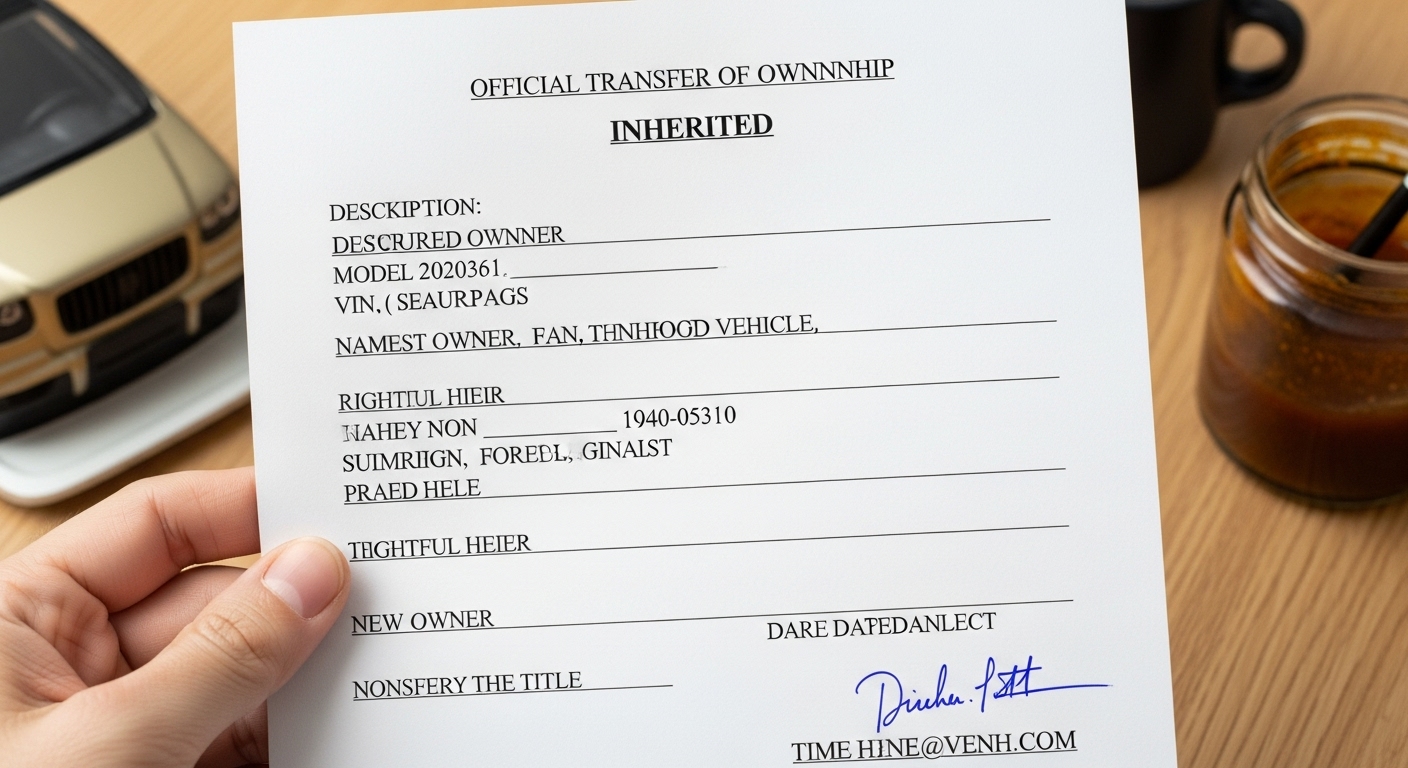 상속 차량의 명의 이전#3