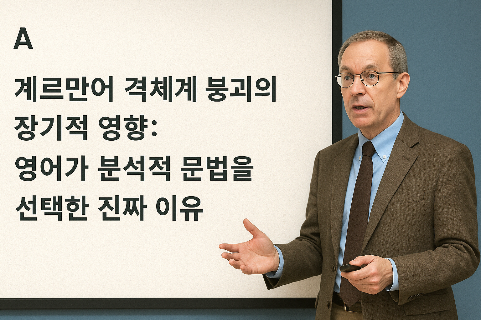 게르만어 격체계 붕괴의 장기적 영향: 영어 문장 구조는 어떻게 만들어졌는가