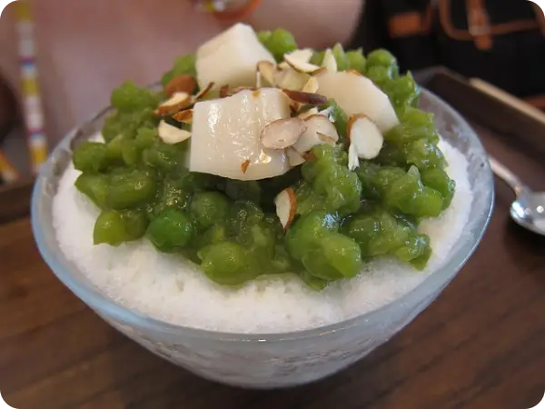 메가커피 팥빙수