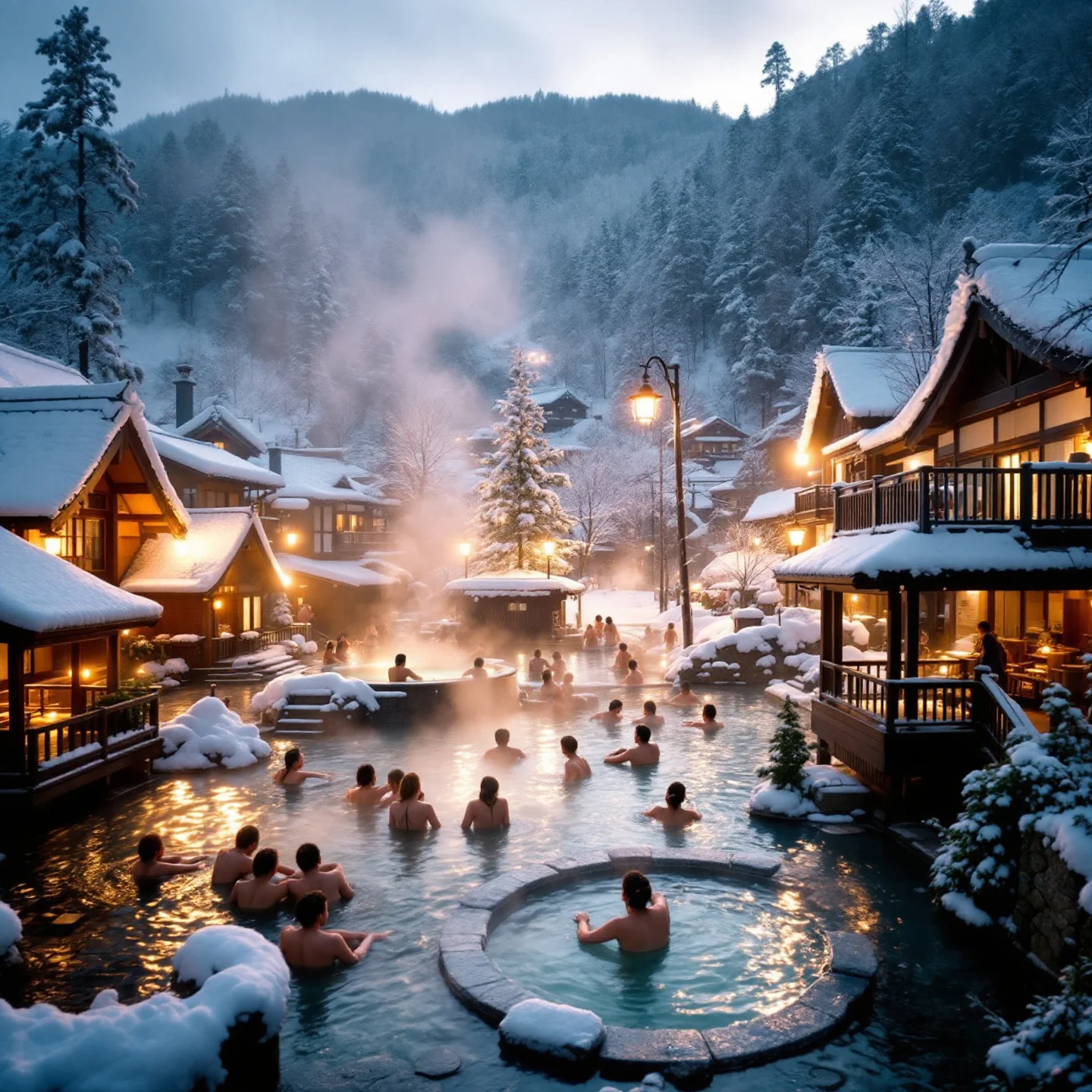 일본 겨울 온천 여행 추천지 BEST 5: 힐링과 풍경을 동시에 즐기기