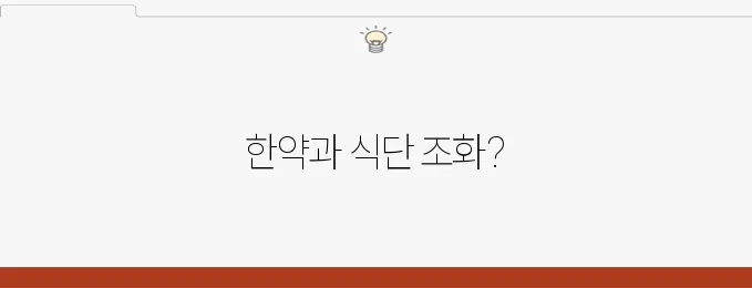 다이어트 한약과 현대식 식단 병행법