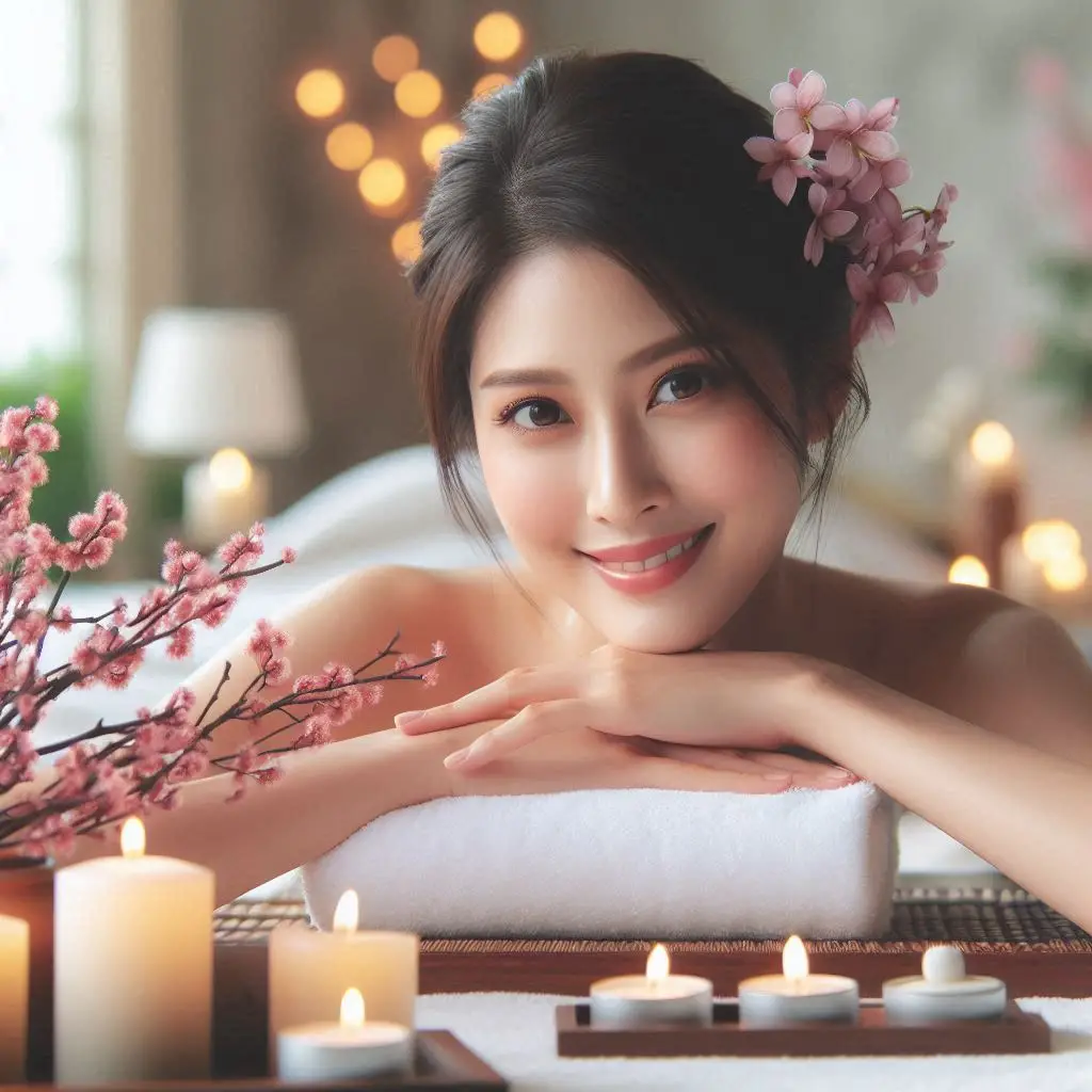 피부,체형관리 샵 배경