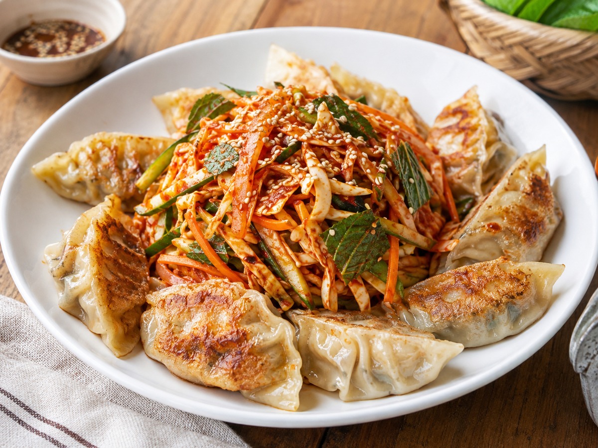 비빔만두