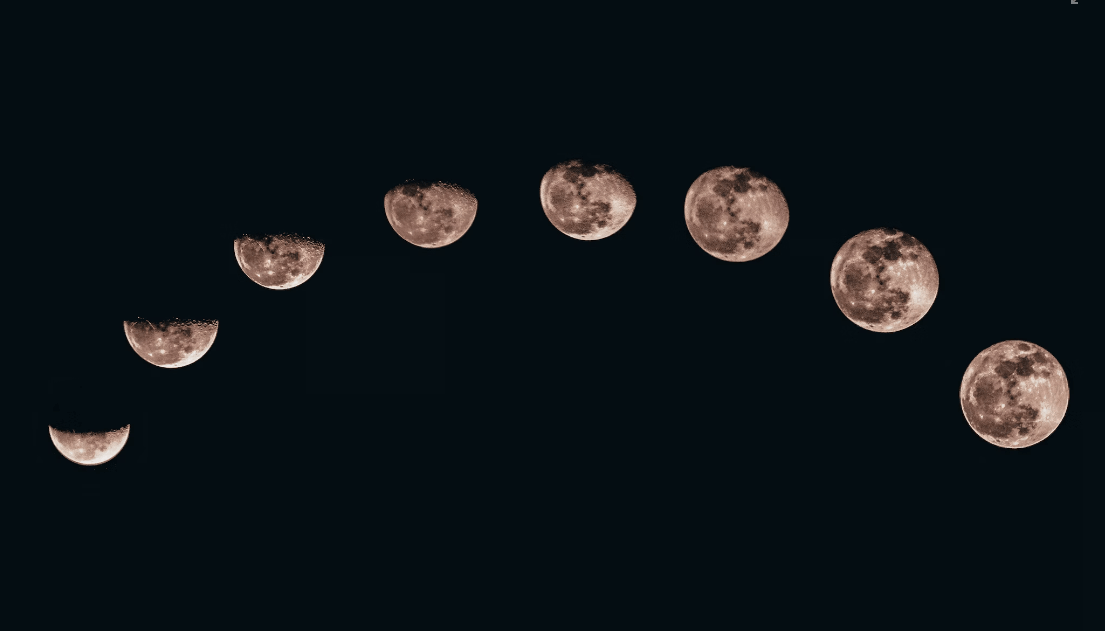 달의 변화 과정