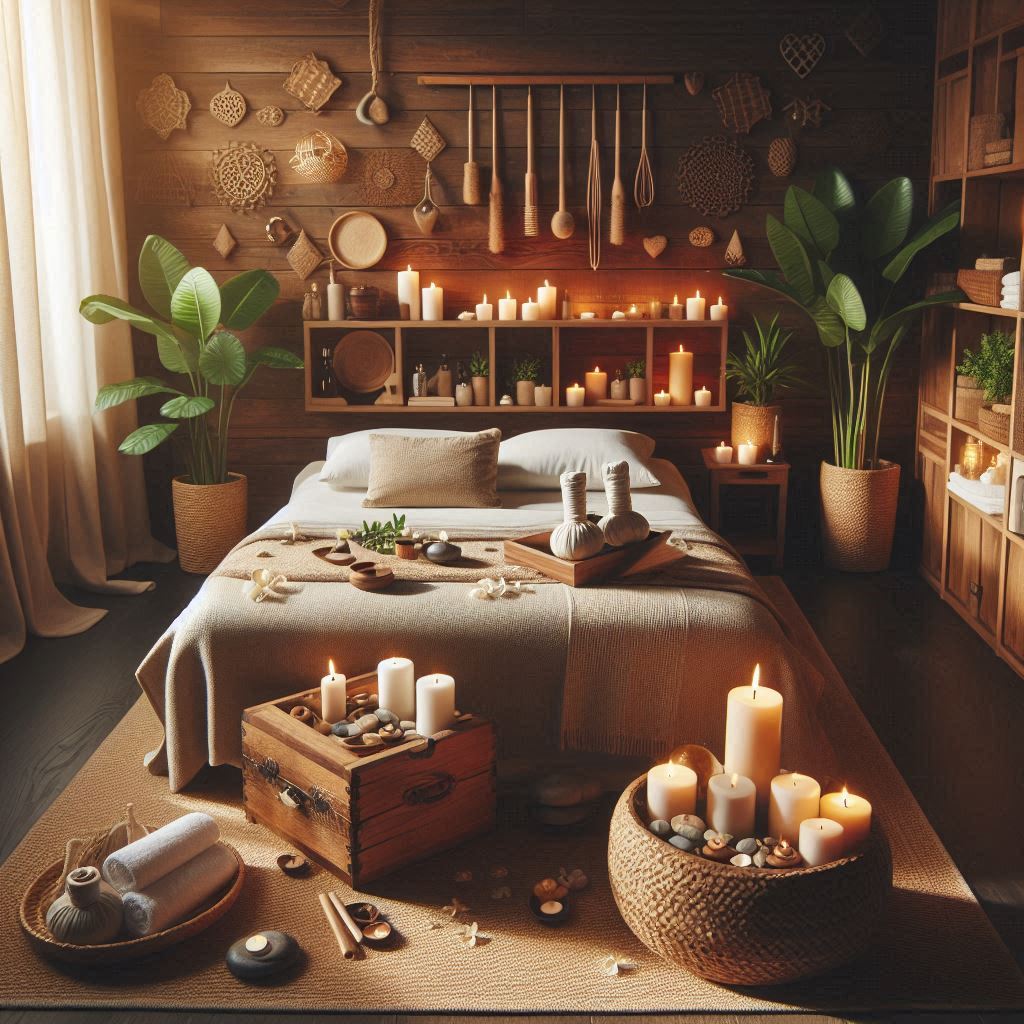 피부,체형관리 샵 배경