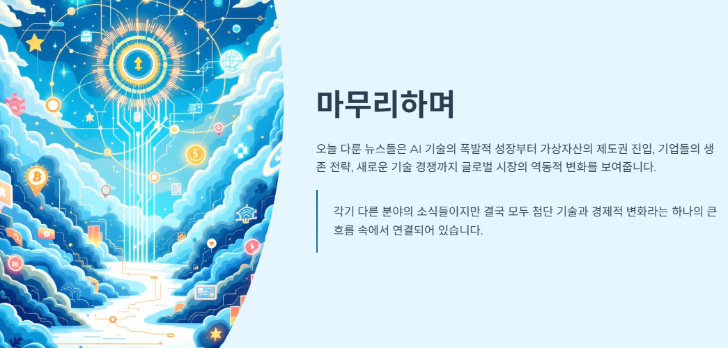AI 기술의 폭발적인 성장부터 가상자산의 제도권 진입