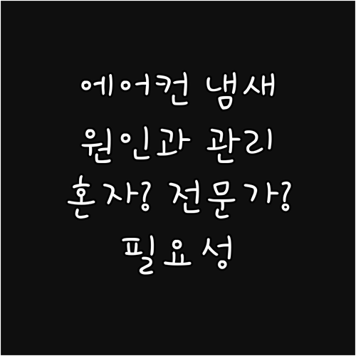 에어컨 냄새 원인과 자가 관리, 전문..