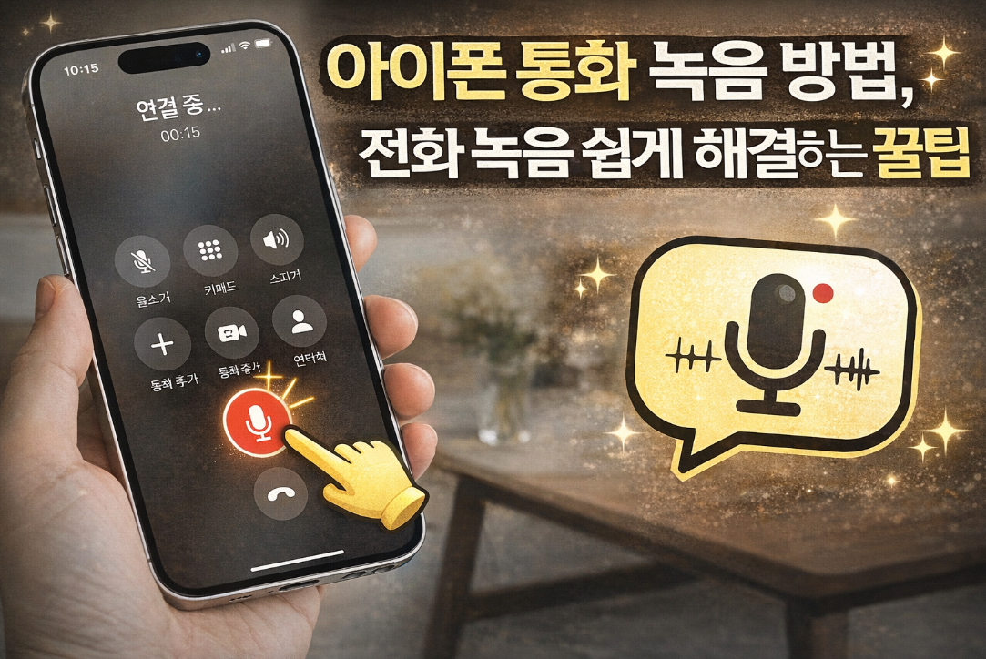 아이폰 통화 녹음 방법 이것만 알면 끝