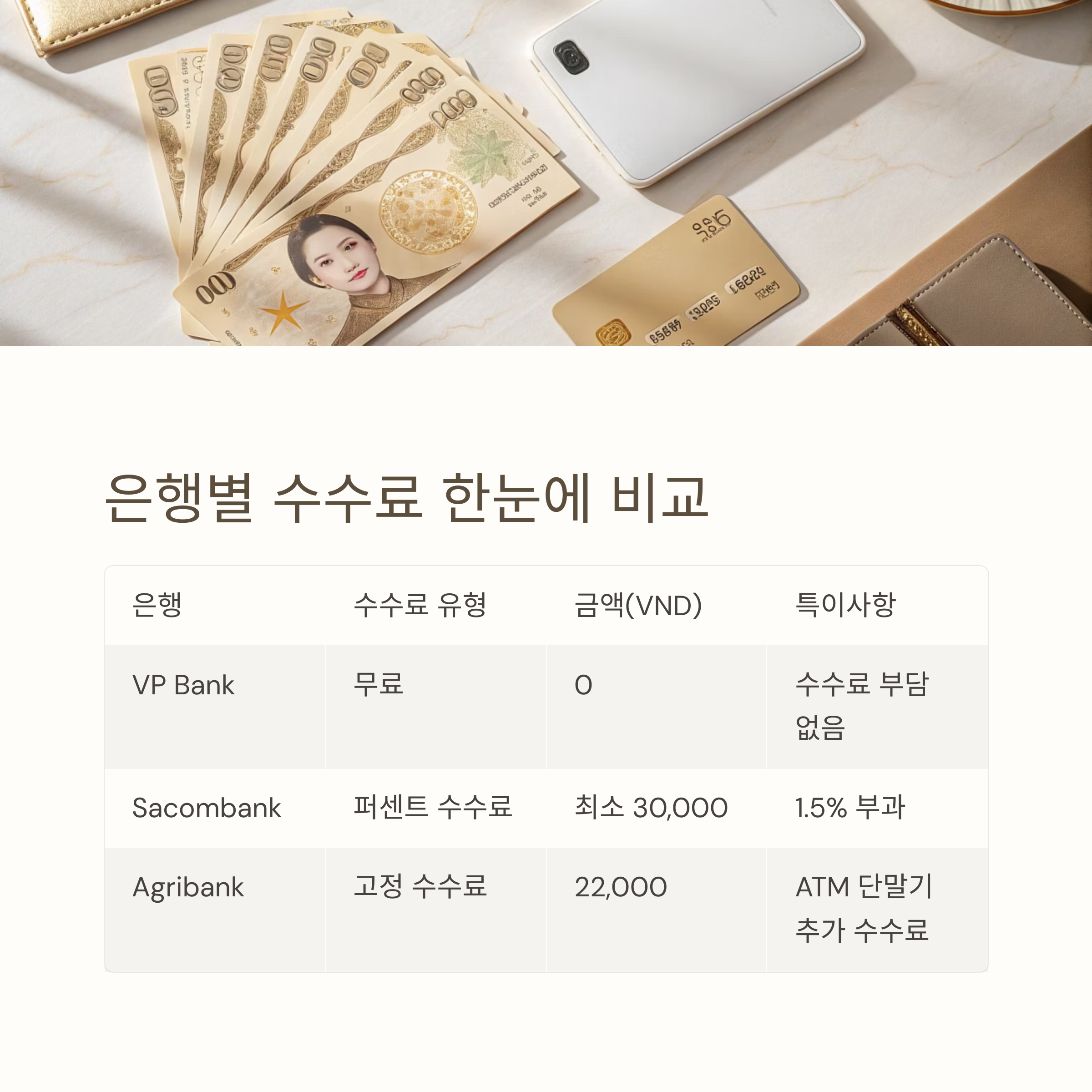 베트남에서 필수 트래블로그 체크카드 사용 가이드