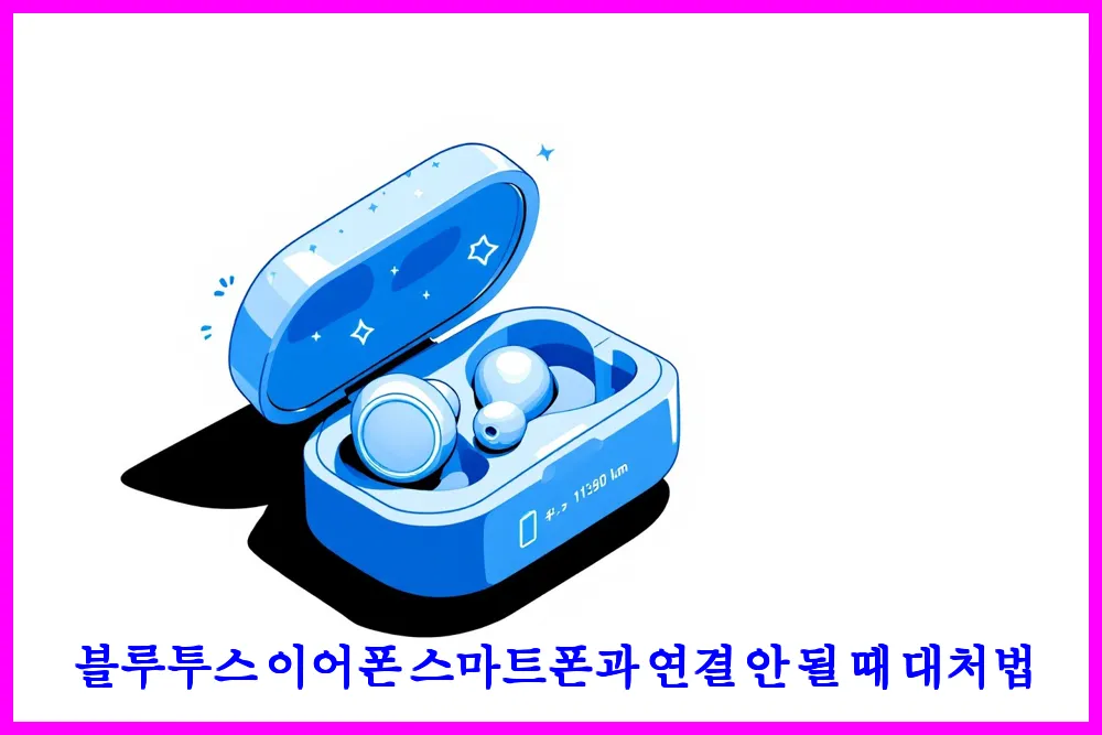 블루투스 이어폰 스마트폰과 연결 안 될 때 대처법
