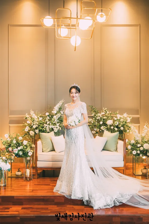 신부대기실 신부 전신 세로