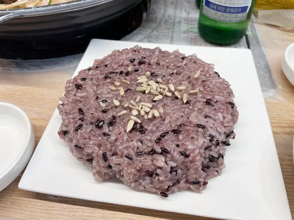 찹쌀죽 만들 찰밥