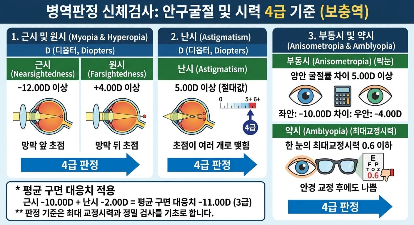 안구굴절 시력 4급 기준 2