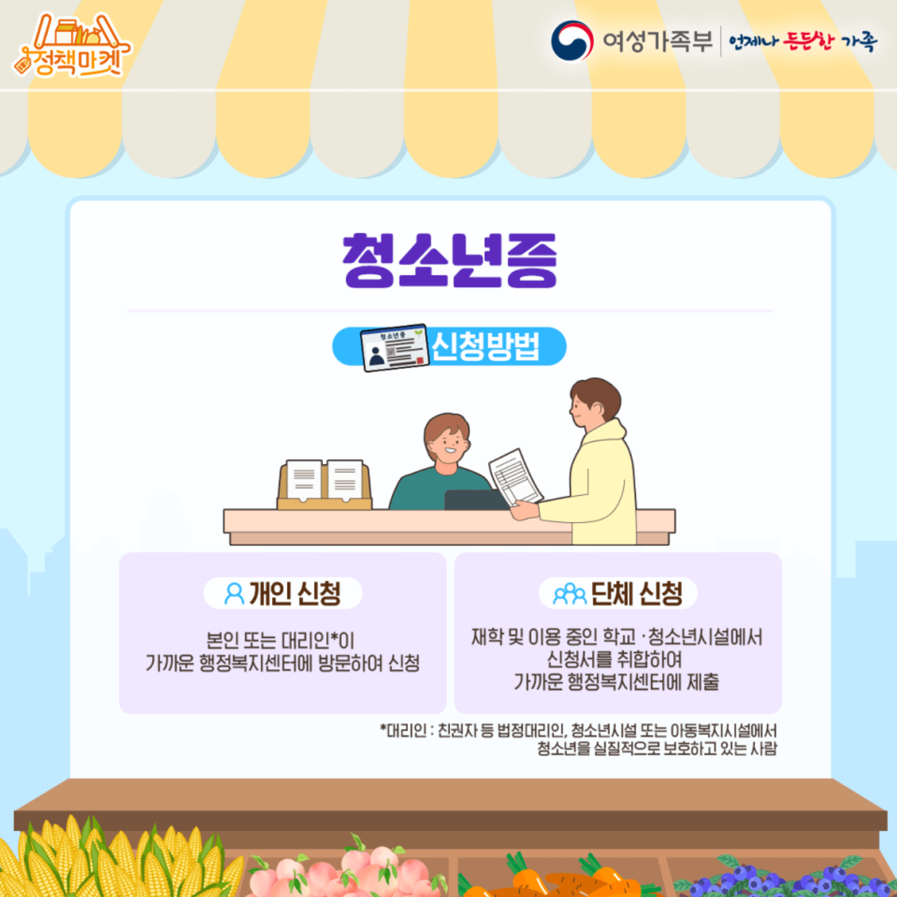 청소년증 개인신청과 단체신청 방법 안내