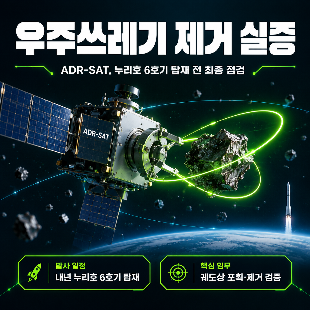 우주쓰레기 제거 실증
