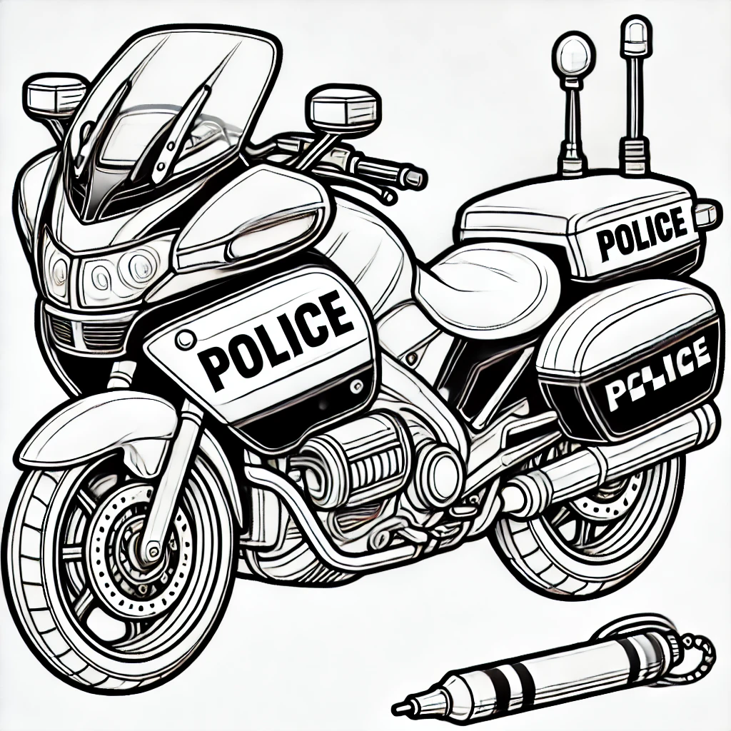 경찰차 오토바이