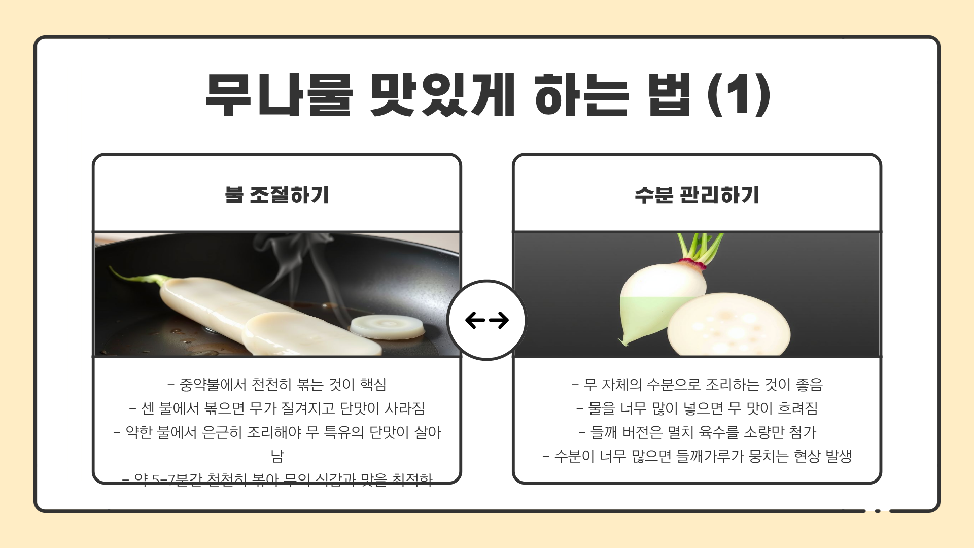 무나물 볶음만들기 ❘ 무나물 들깨 볶음 ❘ 무나물 황금레시피 ❘ 무나물 맛있게 하는 법