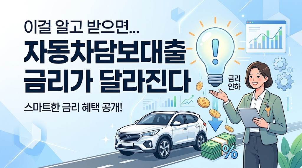이걸 알고 받으면 자동차담보대출 금리가 달라진다