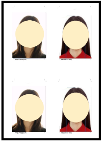 중국비자사진 규격 맞추기